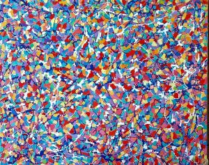 Abstraction, 2020, oil on canvas, 80x100 cm